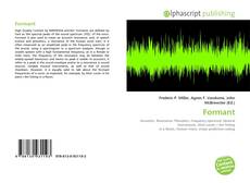 Bookcover of Formant