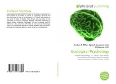 Bookcover of Ecological Psychology