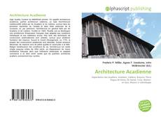 Bookcover of Architecture Acadienne