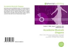 Capa do livro de Accademia Musicale Chigiana 