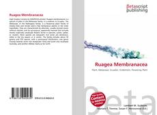 Couverture de Ruagea Membranacea