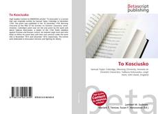 Portada del libro de To Kosciusko
