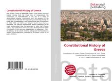 Buchcover von Constitutional History of Greece