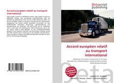 Buchcover von Accord européen relatif au transport international