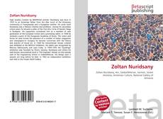 Buchcover von Zoltan Nuridsany