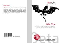 Capa do livro de Vahi- Vero 