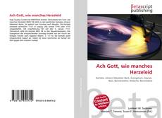 Copertina di Ach Gott, wie manches Herzeleid