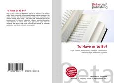 Capa do livro de To Have or to Be? 