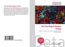 Copertina di XII (1st Royal Saxon) Corps