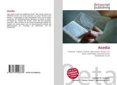 Capa do livro de Acedia 