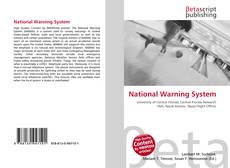 Capa do livro de National Warning System 