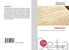 Buchcover von Sabbatical