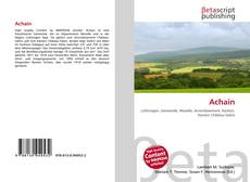 Buchcover von Achain
