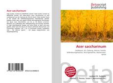 Capa do livro de Acer saccharinum 