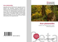 Capa do livro de Acer platanoides 