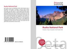 Capa do livro de Ruaha National Park 