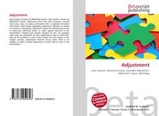 Capa do livro de Adjustment 