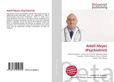 Capa do livro de Adolf Meyer (Psychiatrist) 