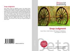 Copertina di Snap Judgment