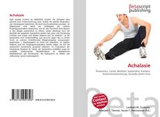 Capa do livro de Achalasie 