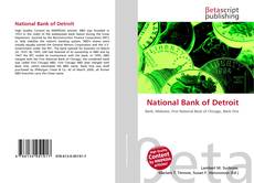 Capa do livro de National Bank of Detroit 
