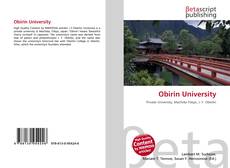 Buchcover von Obirin University