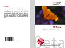 Capa do livro de Obituary 