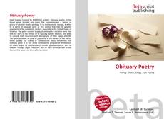 Buchcover von Obituary Poetry