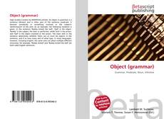 Capa do livro de Object (grammar) 