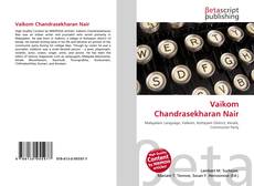 Couverture de Vaikom Chandrasekharan Nair