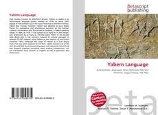 Capa do livro de Yabem Language 