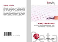 Couverture de Treaty of Lausanne