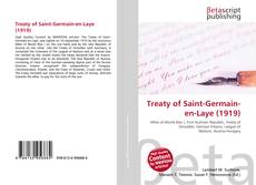 Couverture de Treaty of Saint-Germain-en-Laye (1919)