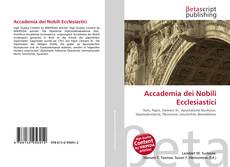 Copertina di Accademia dei Nobili Ecclesiastici
