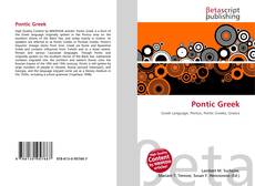Capa do livro de Pontic Greek 