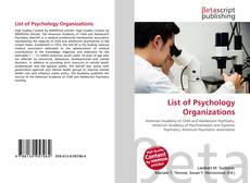 Capa do livro de List of Psychology Organizations 