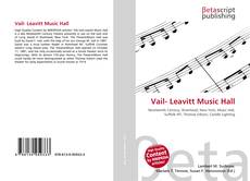 Buchcover von Vail- Leavitt Music Hall
