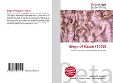 Capa do livro de Siege of Kazan (1552) 