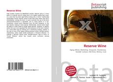 Capa do livro de Reserve Wine 
