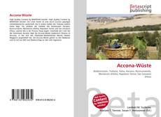 Buchcover von Accona-Wüste