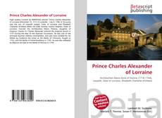 Buchcover von Prince Charles Alexander of Lorraine