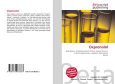 Capa do livro de Oxprenolol 
