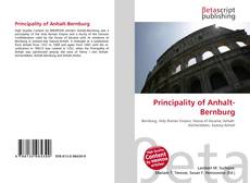 Buchcover von Principality of Anhalt-Bernburg