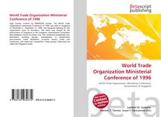 Capa do livro de World Trade Organization Ministerial Conference of 1996 