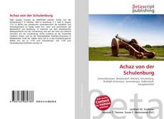 Portada del libro de Achaz von der Schulenburg
