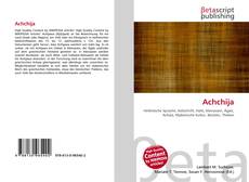 Buchcover von Achchija