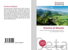 Couverture de Province of Alicante