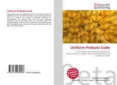 Buchcover von Uniform Probate Code