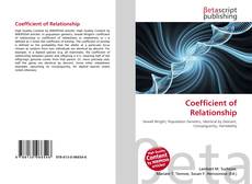 Capa do livro de Coefficient of Relationship 