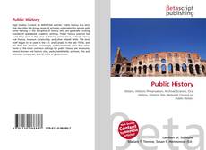 Couverture de Public History